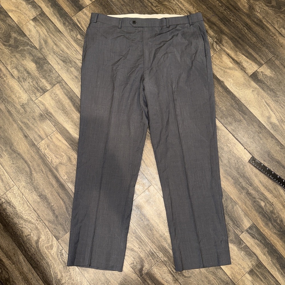 Brooks Brothers Madison Fit Wool Blend Flat-Front Dress Pants Men's 40x32 Gray